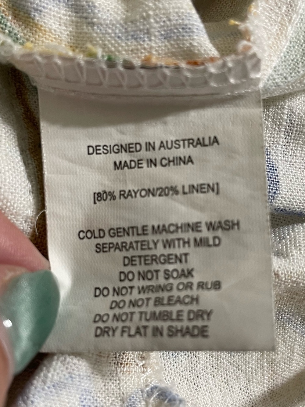 Label of Love Italian Linen Blend Italian Lemon Print “ La dolce vita” Romper - Picture 10 of 11